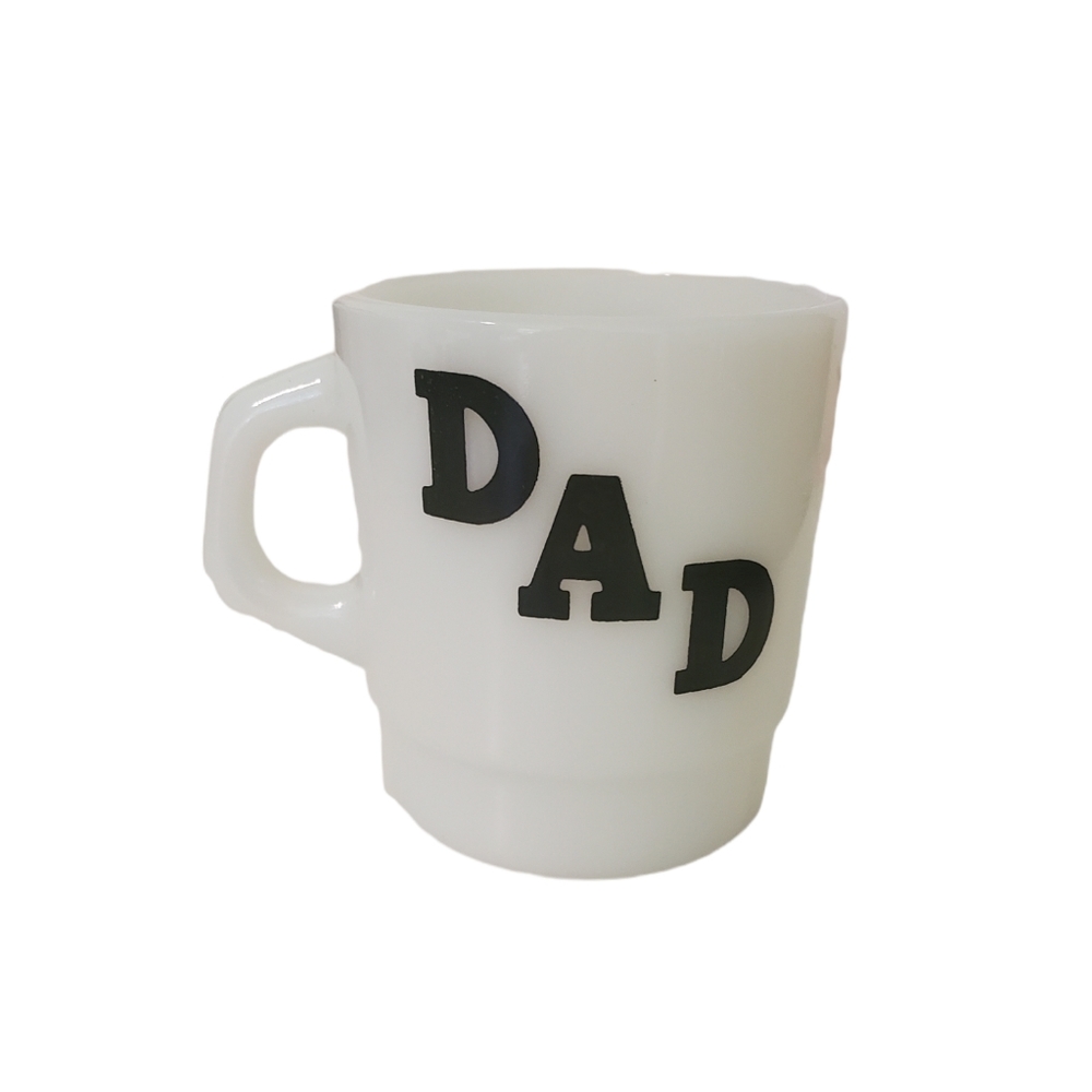 Vintage Termocrisa Milk Glass Dad Coffee Tea Mug